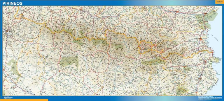 Mapa Pirineos