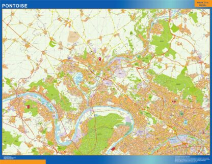 Mapa Pontoise en Francia