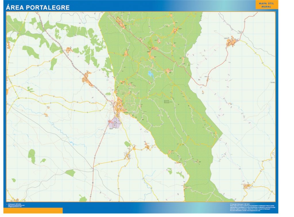 Mapa Portalegre área urbana