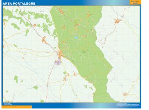 Mapa Portalegre área urbana