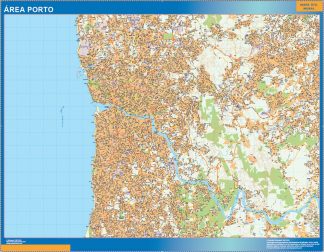 Mapa Porto área urbana 2