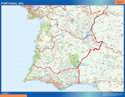 Mapa Portugal sur carreteras