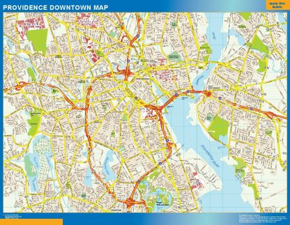 Mapa Providence downtown