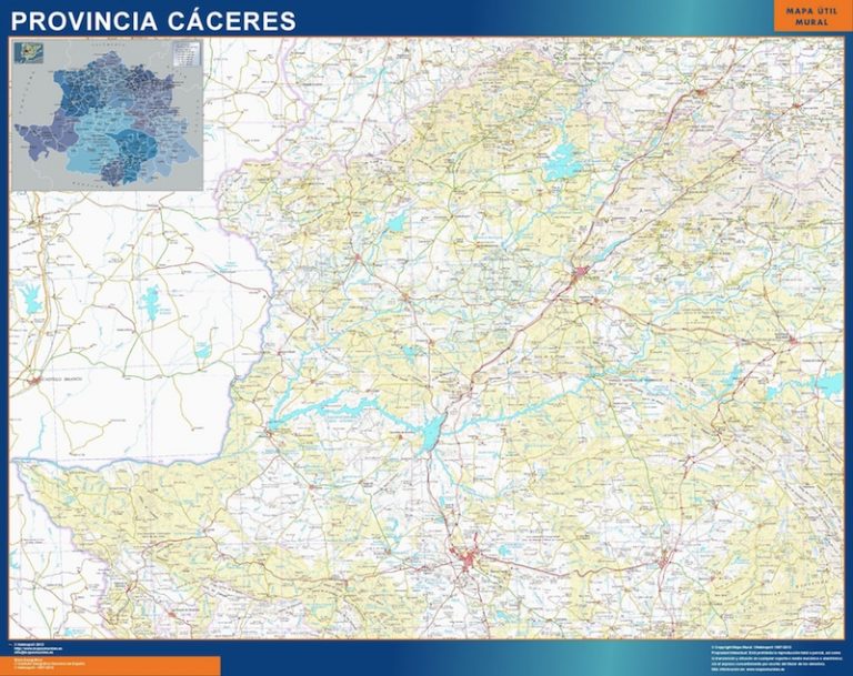 Mapa Provincia Caceres