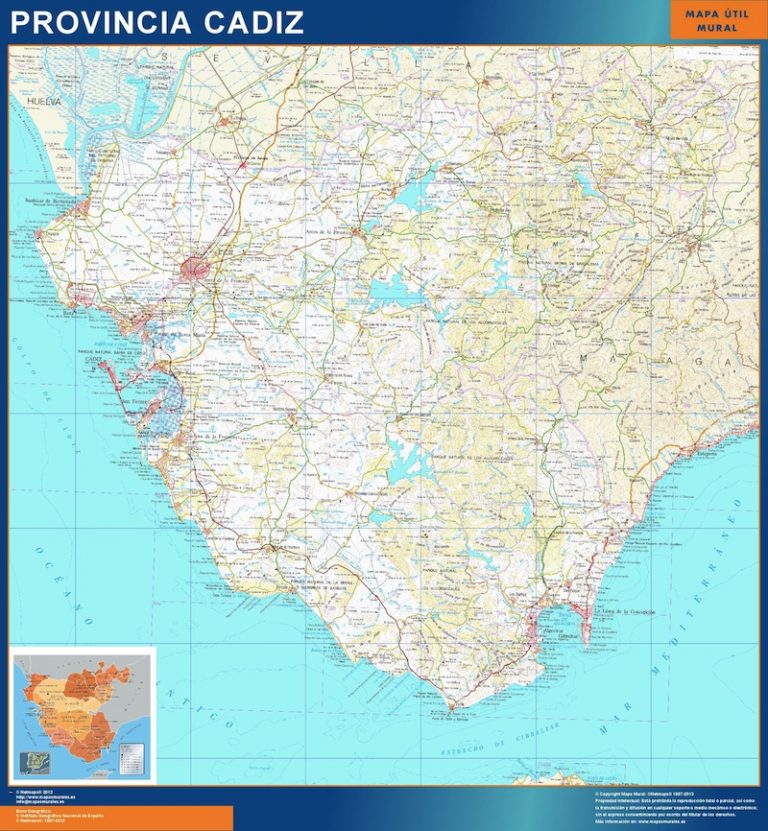 Mapa Provincia Cadiz
