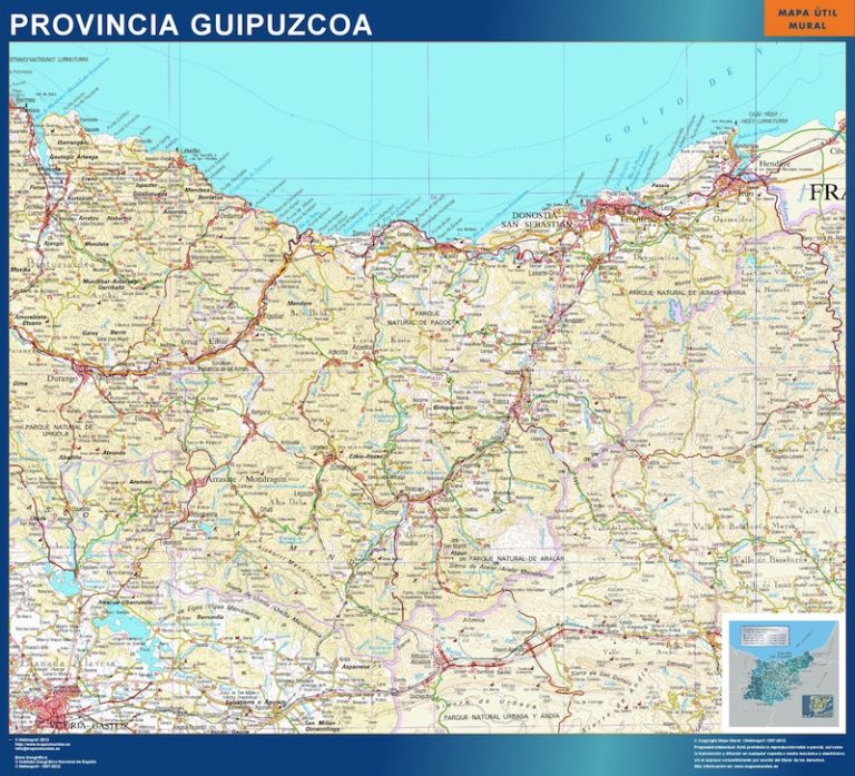 Mapa Provincia Guipuzcoa