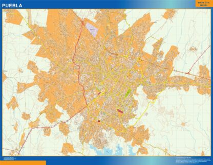 Mapa Puebla en Mexico