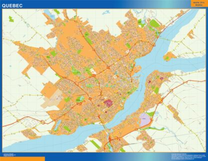 Mapa Quebec en Canada