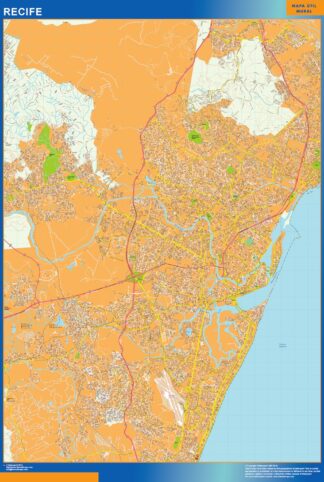 Mapa Recife Brasil