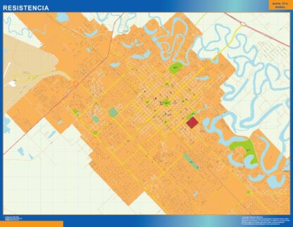 Mapa Resistencia en Argentina