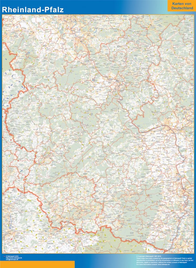 Mapa Rheinland-Pfalz