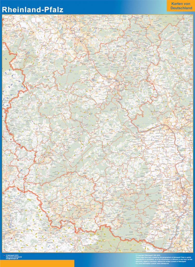 Mapa Rheinland-Pfalz