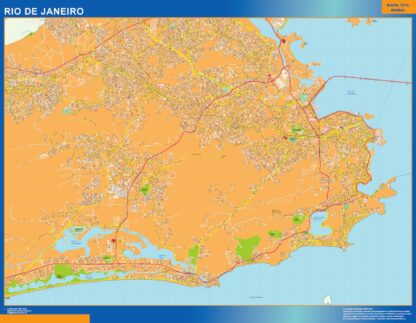 Mapa Rio de Janeiro Brasil