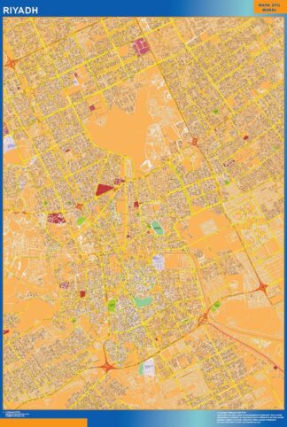 Mapa Riyadh en Arabia Saudita