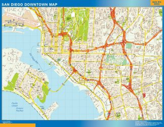 Mapa San Diego downtown
