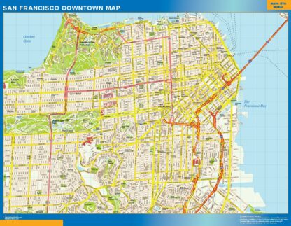 Mapa San Francisco downtown