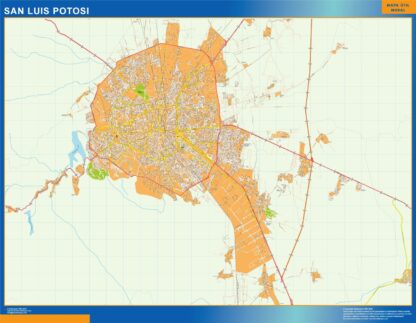 Mapa San Luis Potosi en Mexico