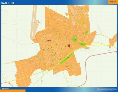 Mapa San Luis en Argentina