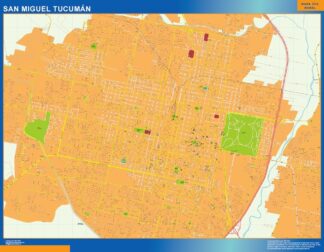 Mapa San Miguel Tucuman en Argentina