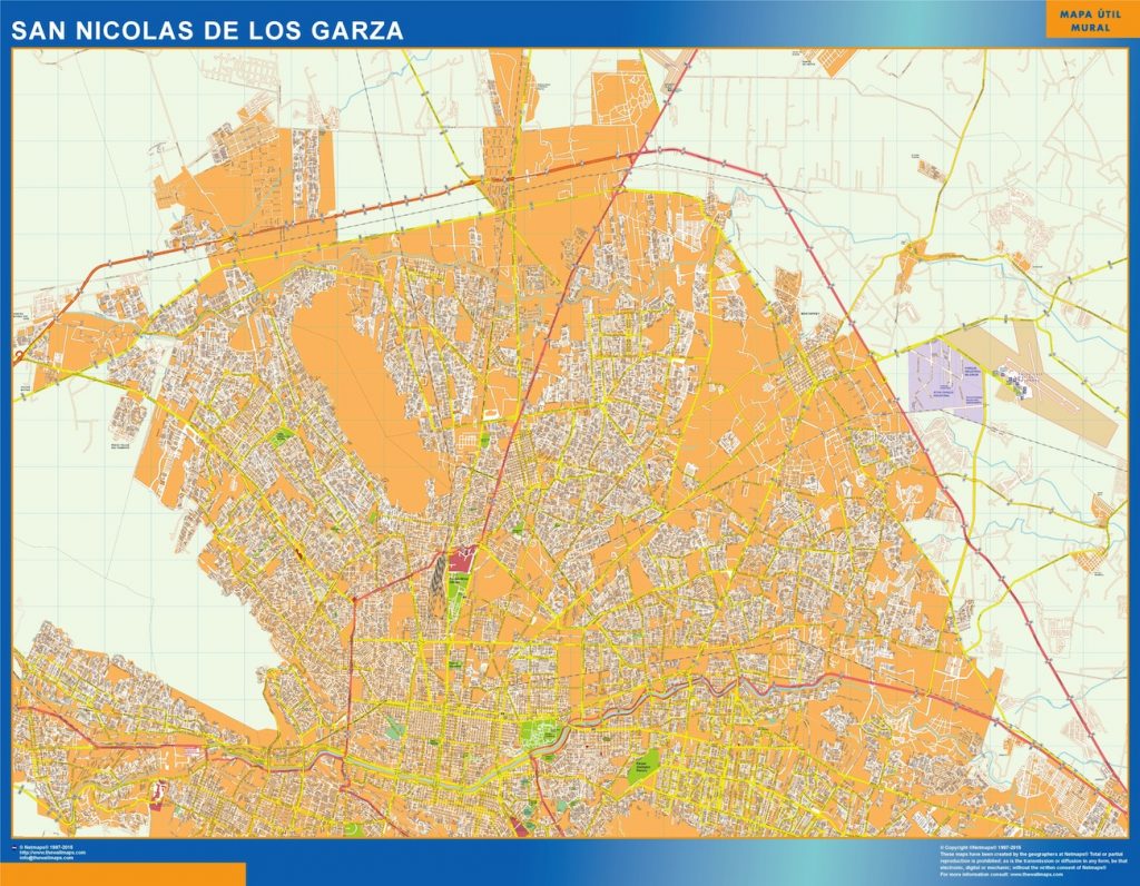Mapa San Nicolas De Los Garza en Mexico