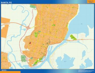 Mapa Santa Fe en Argentina