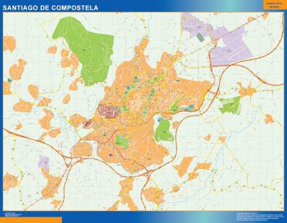 Mapa Santiago De Compostela callejero