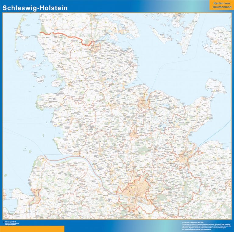 Mapa Schleswig-Holstein
