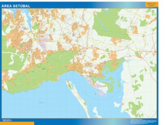 Mapa Setubal área urbana