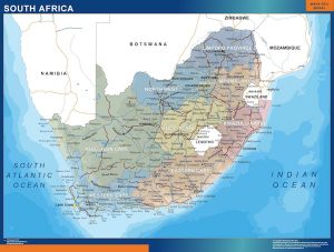 Mapa de Sudáfrica