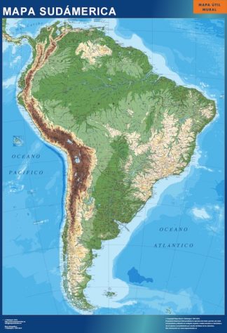 Mapa Sudamerica físico