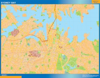 Mapa Sydney Bay Australia