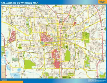 Mapa Tallahase downtown