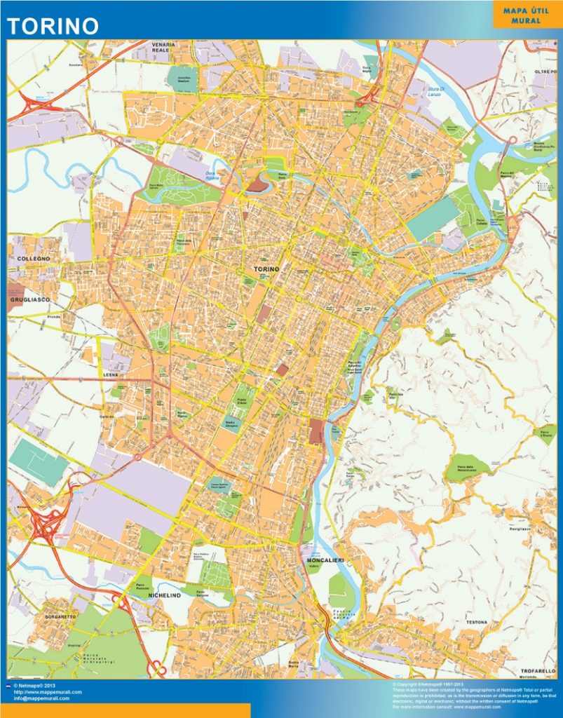 Mapa Torino