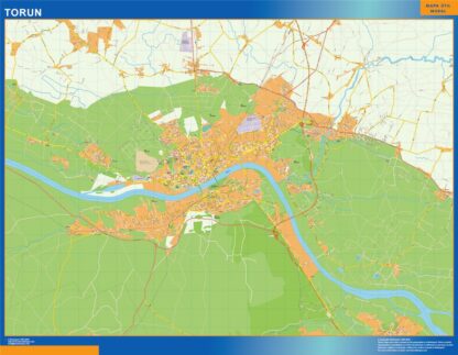 Mapa Torun Polonia