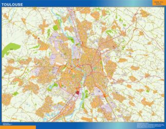 Mapa Toulouse en Francia