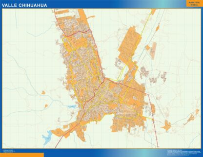 Mapa Valle Chihuahua en Mexico