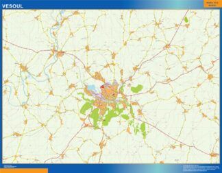 Mapa Vesoul en Francia