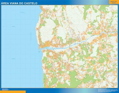 Mapa Viana Do Castelo área urbana