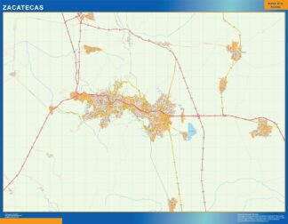 Mapa Zacatecas en Mexico