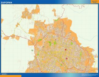 Mapa Zapopan en Mexico