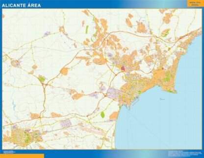 Mapa carreteras Alicante Area