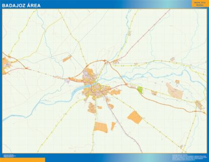 Mapa carreteras Badajoz Area