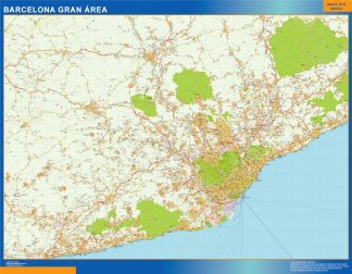 Mapa carreteras Barcelona Gran Area