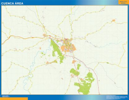 Mapa carreteras Cuenca Area