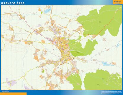 Mapa carreteras Granada Area