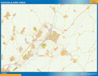 Mapa carreteras Guadalajara Area