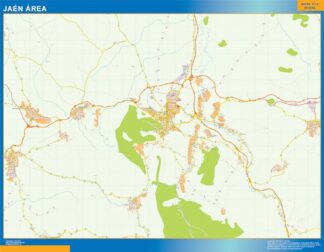 Mapa carreteras Jaen Area