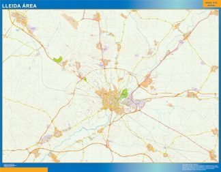 Mapa carreteras Lleida Area