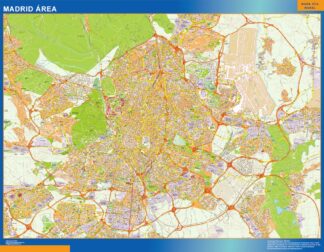 Mapa carreteras Madrid Area