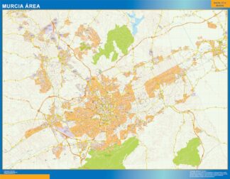 Mapa carreteras Murcia Area